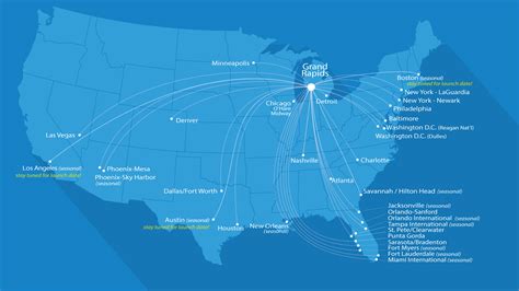 Allegiant Air Flight Route Map