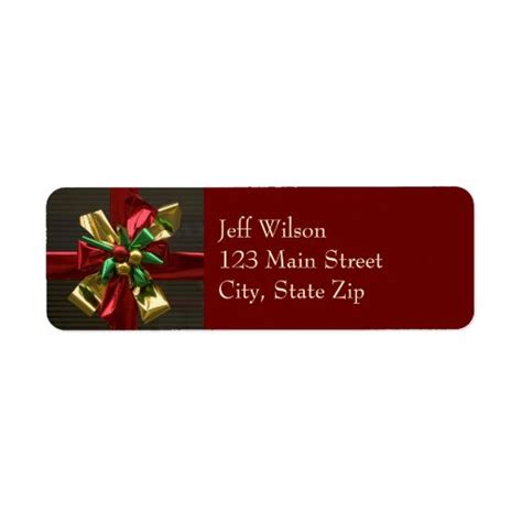 Christmas Return Address Labels | Zazzle