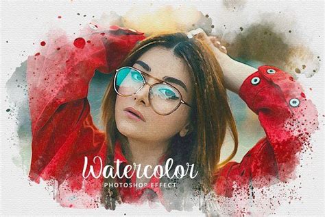 Realistic Watercolor Paint Effect by liptouse on @creativemarket Action Painting, Oil Painting ...