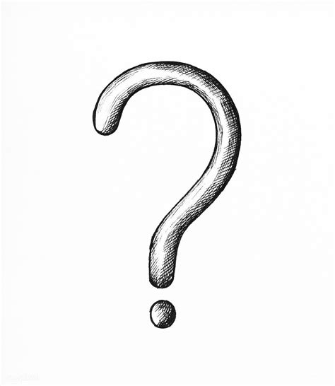 Hand-drawn gray question mark illustration | free image by rawpixel.com ...