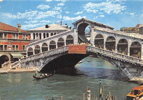 BG13637 venezia ponte di rialto gondola types italy | Europe - Italy - Other / Unsorted ...