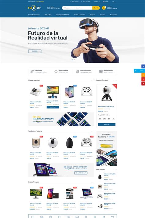 Flextop eCommerce Website Template #67310