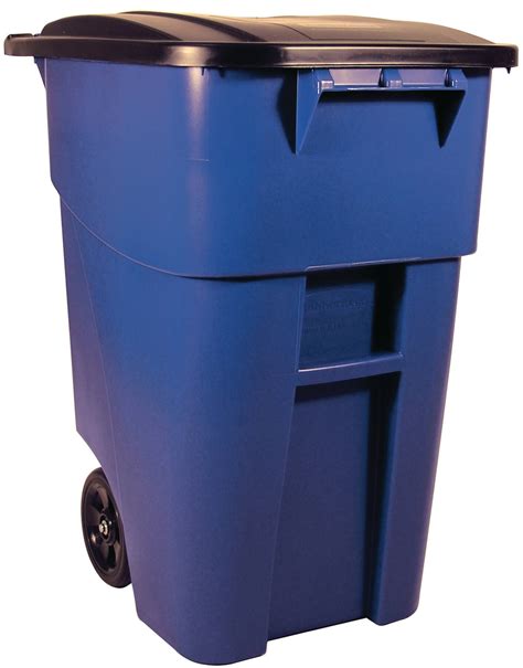 BRUTE 50 Gallon Rollout Container w/Lid | Recycle Away