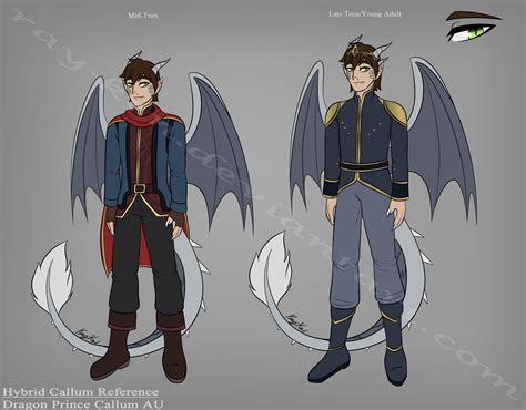 Dragon Callum in my "Dragon Prince Callum AU". Took me several hours to finish the ref, so I'm ...