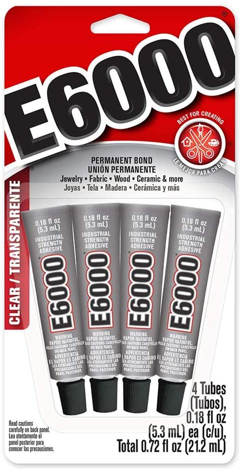 E6000® Glue Adhesive 4 pack .18 oz each - The Avenue Stained Glass