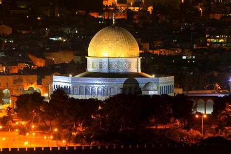 Dome of the Rock by Night Photograph by Philip Neelamegam - Fine Art ...