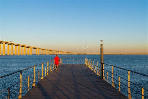 The Vasco Da Gama Bridge in Lisbon, Portugal. it is the Longest Bridge in Europe Stock Photo ...