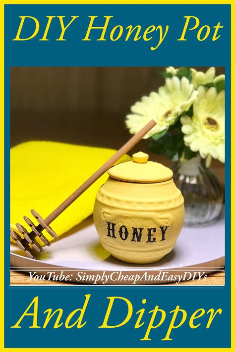 DIY Honey Pot & Dipper | Honey diy, Honey bee decor, Honey pot