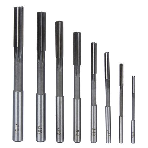 8Pcs 3 10mm H7/H8 Machine Reamer High Speed Steel Rotating Tools Core ...