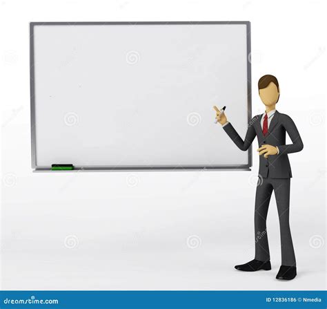 Whiteboard Presentation stock illustration. Illustration of corporate - 12836186