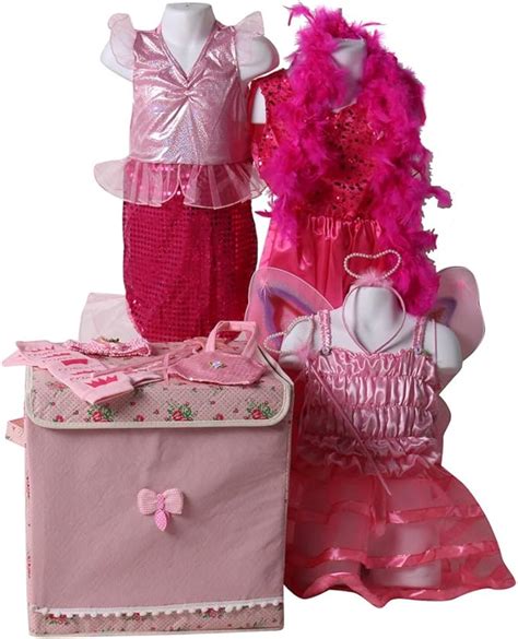 Amazon.com: Girls Classic Pretty Pink Princess Dress Up Trunk size 2/4 years: Health & Personal Care