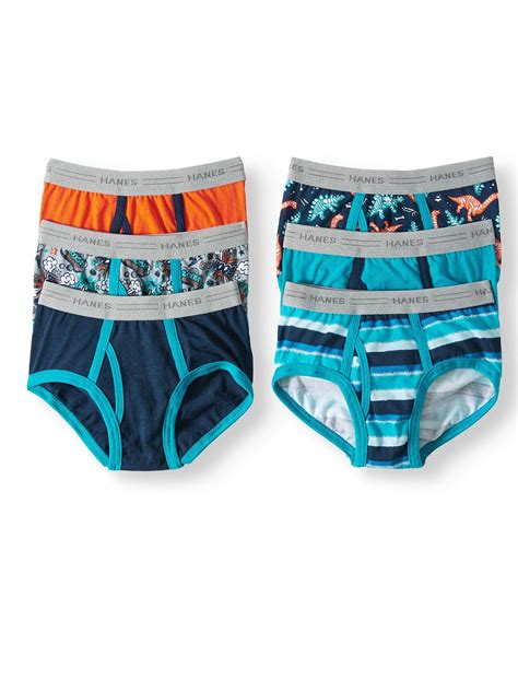 Hanes - Hanes EcoSmart Tagless Brief Underwear, 6 Pack (Toddler Boys) - Walmart.com - Walmart.com