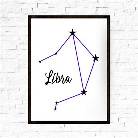 Libra Zodiac Sign and Constellation Art Print | Mantra + Moon