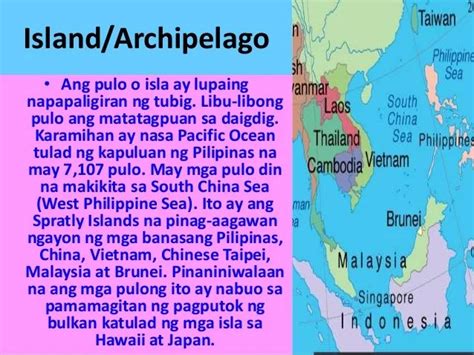 Ilan Ang Malalaking Pulo Sa Pilipinas - Mga Anyong lupa sa Daigdig ...