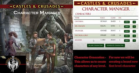 Castles & Crusades Character Manager | Indiegogo