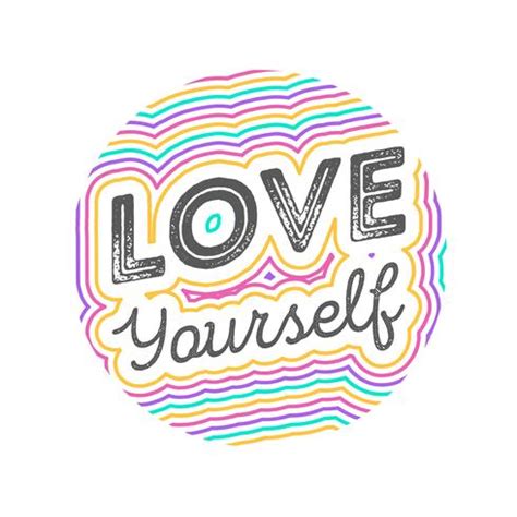 Flat Love Yourself Lettering Typography Style Vector Illustration 230895 Vector Art at Vecteezy