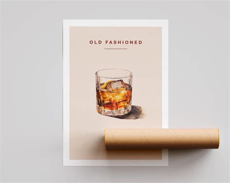 Old Fashioned drink poster | Affisch, Plansch & Cocktail Poster