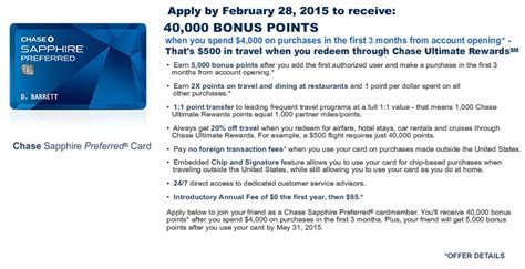 Chase Sapphire Preferred Referral bonus - earn up to 50,000 Ultimate ...