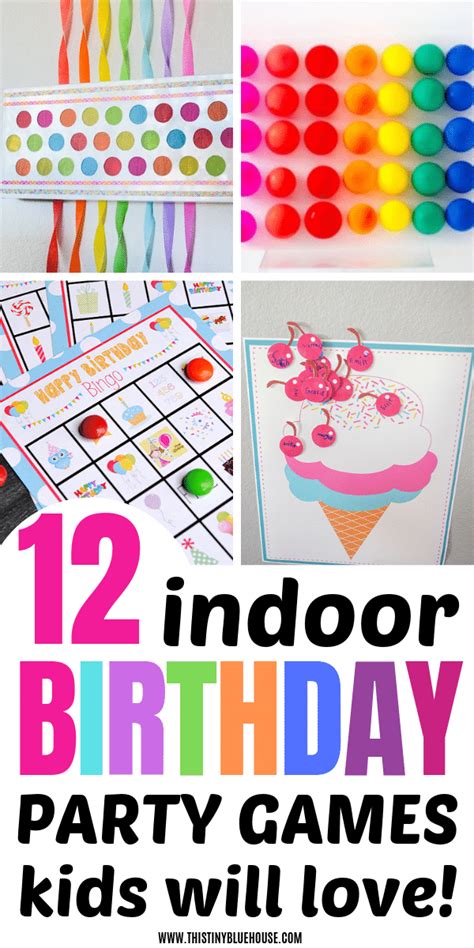 10+ Indoor Birthday Party Games Kids Will Love - This Tiny Blue House