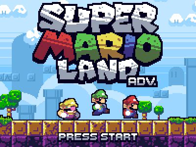 Super Mario Land Adv. | Pixel art games, Pixel games, Cool pixel art