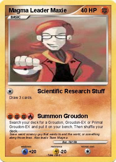 Pokémon Magma Leader Maxie 1 1 - Scientific Research Stuff - My Pokemon ...