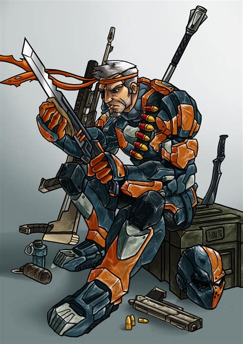 Slade Wilson aka Deathstroke- Colored by Riverlimzhichuan on DeviantArt