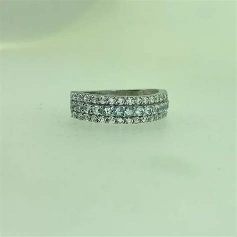 925 Blue Topaz Stone Ring In Silver at Rs 630 in Jaipur | ID: 2849510145973