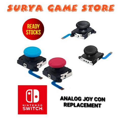 Jual ANALOG JOY CON/JOYCON REPLACEMENT/PENGGANTI ORIGINAL - Merah - Kota Bekasi - Surya Game ...