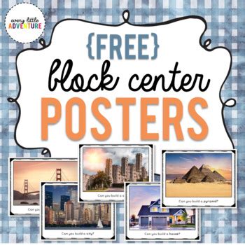 Block Center "Can You Build It" Posters | Block center preschool, Preschool center signs, Block ...