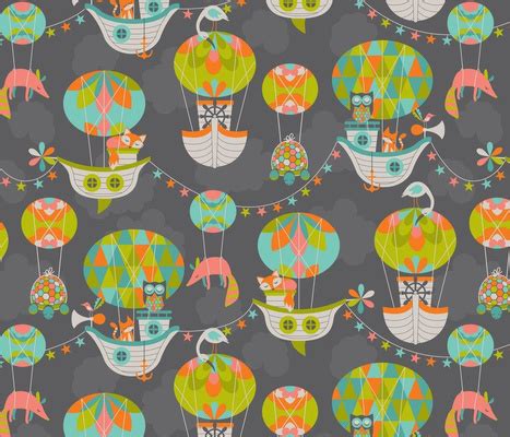 Flying Machines Designs | Spoonflower Design Challenge