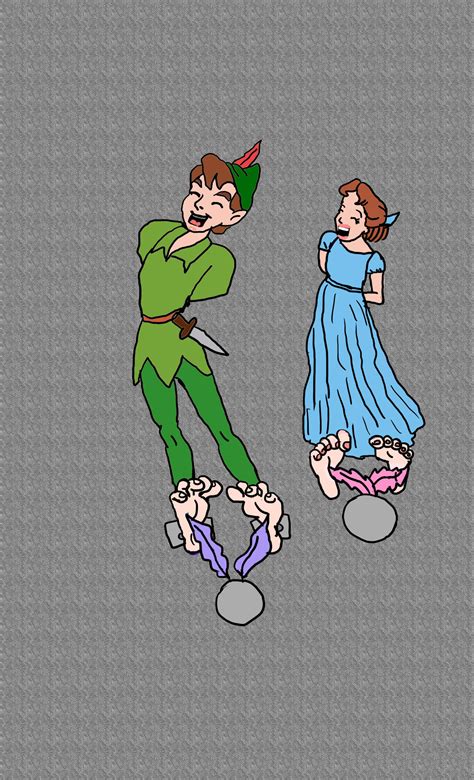 Peter Pan and Wendy Tickled by rajee on DeviantArt