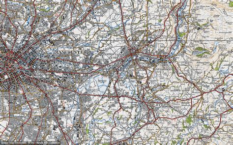 Historic Ordnance Survey Map of Audenshaw, 1947