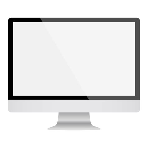 computerscherm met leeg wit scherm. 10829947 PNG