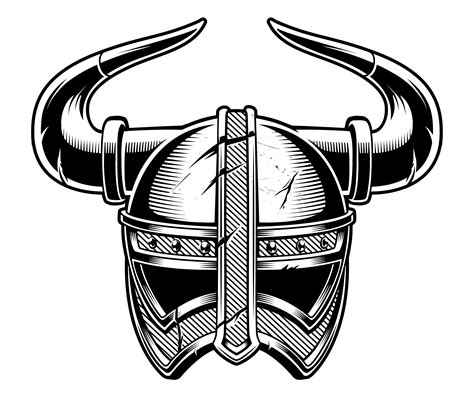 Viking helmet. 539465 Vector Art at Vecteezy