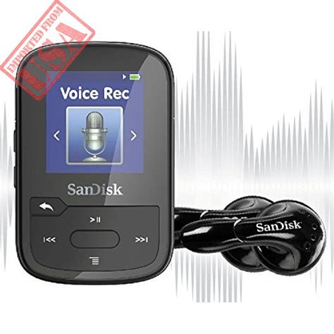 SanDisk Clip Voice MP3 Player and Voice Recorder, 16GB