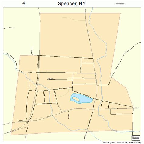 Spencer New York Street Map 3670167