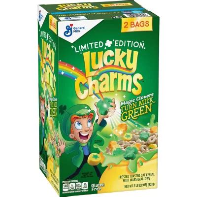 Lucky Charms St. Patrick's Day Limited Edition Marshmallow Cereal (32 oz.) - Sam's Club