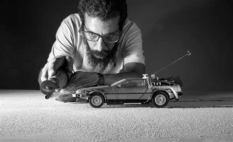 Behind the Scenes Back to The Future Using Scale Delorean DMC Replica - Photography Blog Tips ...