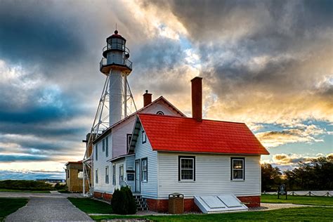 Lighthouse at Whitefish Point - hdrcreme