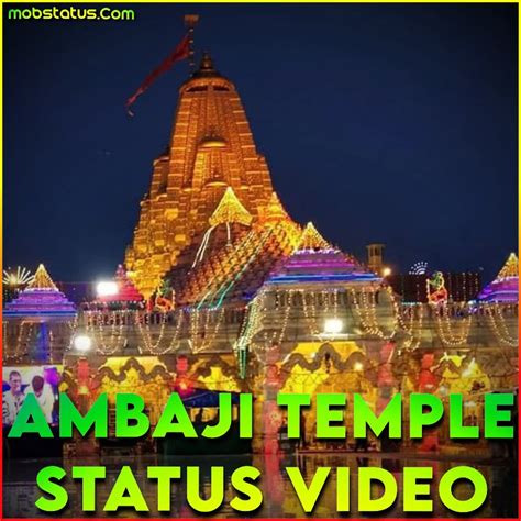 Ambaji Temple WhatsApp Status Video Download, Full Screen HD