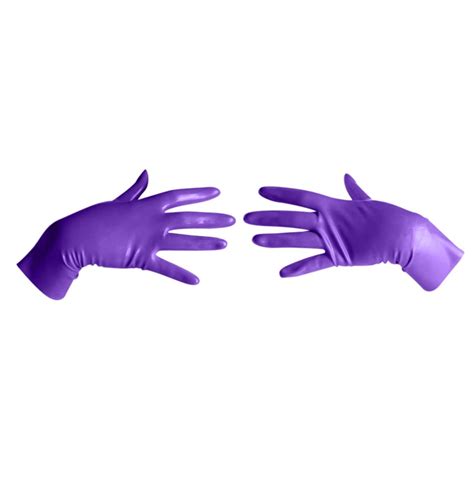 PREMIUM Latex Gloves Purple Short Wrist Length Unisex - Etsy