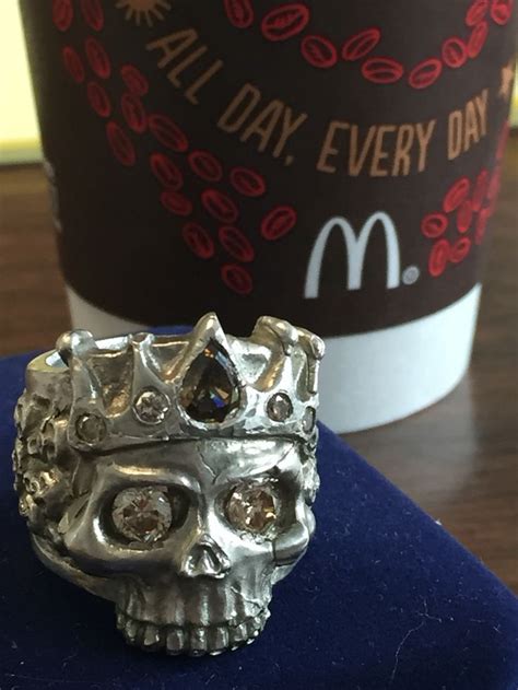 Custom skull ring with diamonds. | Hand made jewelry, Skull ring ...