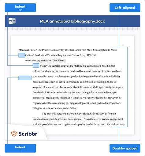 MLA Style Annotated Bibliography | Format & Examples