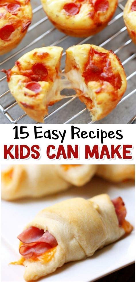 15 Fun & Easy Recipes for Kids To Make - Clever DIY Ideas | Fun easy recipes, Easy meals for ...