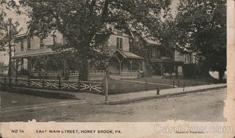 East Main Street Honey Brook, PA Postcard