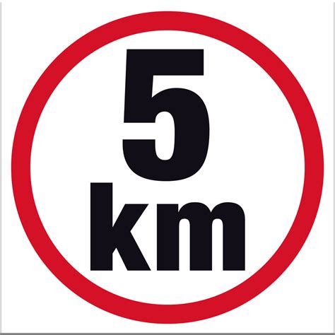 5 km Sign – Markit Graphics