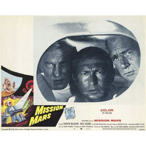 Mission Mars - movie POSTER (Style B) (11" x 14") (1968) - Walmart.com ...