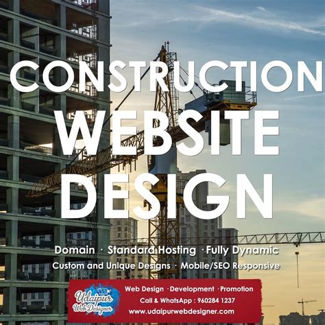 Construction Company Web Design India, Construction Website Design Company