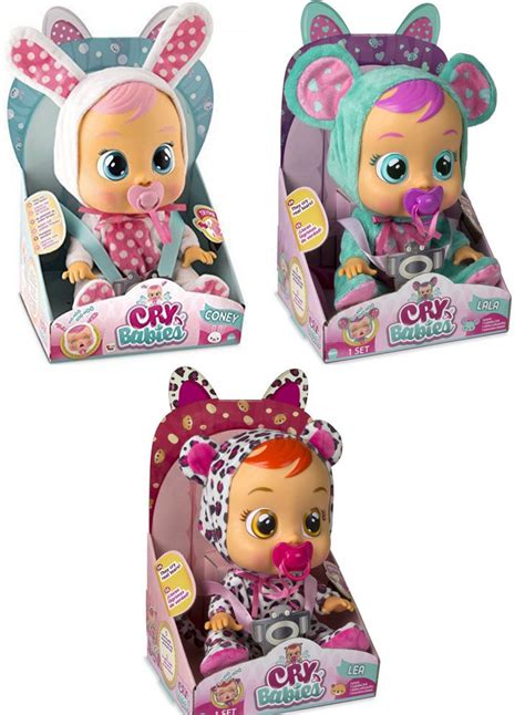 Cry Babies Lea, Coney Lala Set of 3 Dolls IMC Toys - ToyWiz