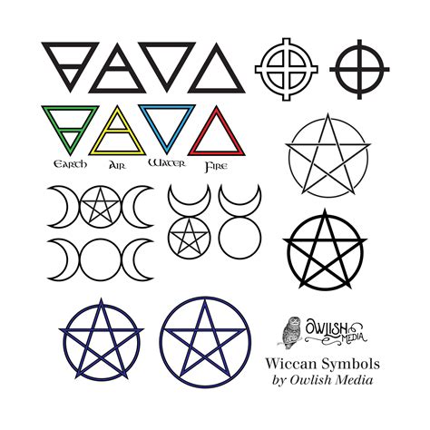 Wiccan / Pagan Symbols Clip Art Vector - Etsy UK